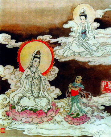 《普門(mén)品》圖文釋義 15、現(xiàn)大自在天身圖 \